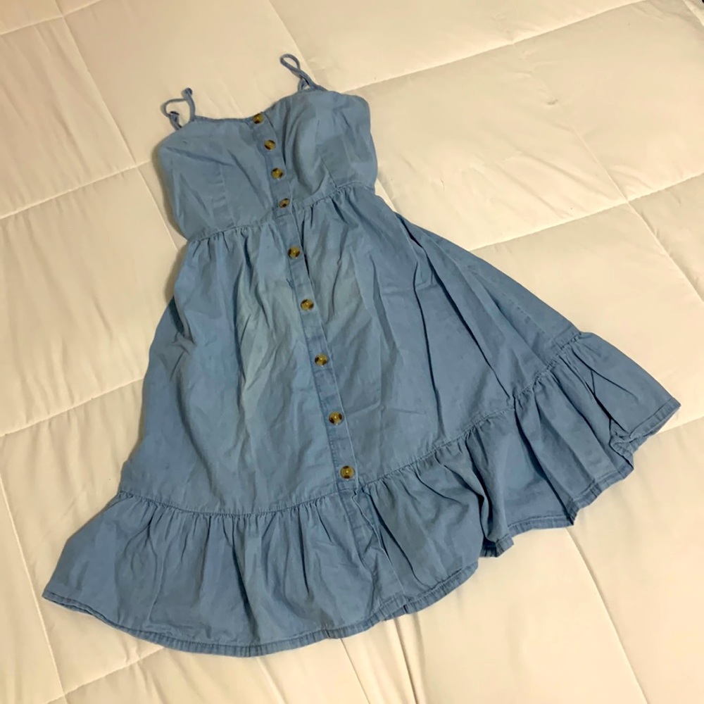Cami Strap - Chambray Summer Dress - Size S